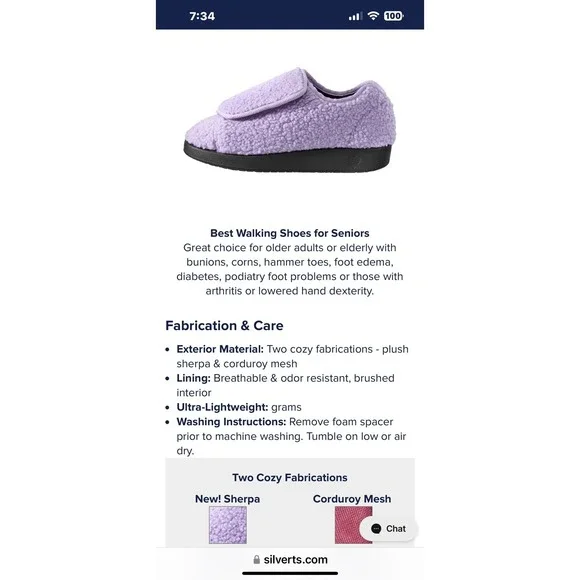 Silverts Slippers Shoes Mens 8 Womens 10 Extra Wide Easy Hook Loop SV15100 Black - Picture 9 of 16